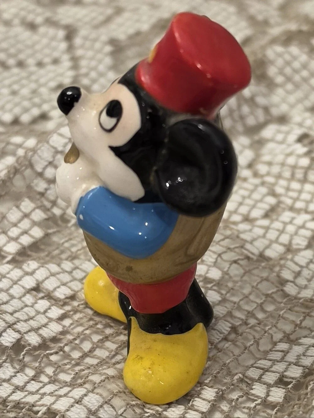 VTG Walt Disney Pro. Mickey Mouse Tuba Marching Band Ceramic Figurine Japan